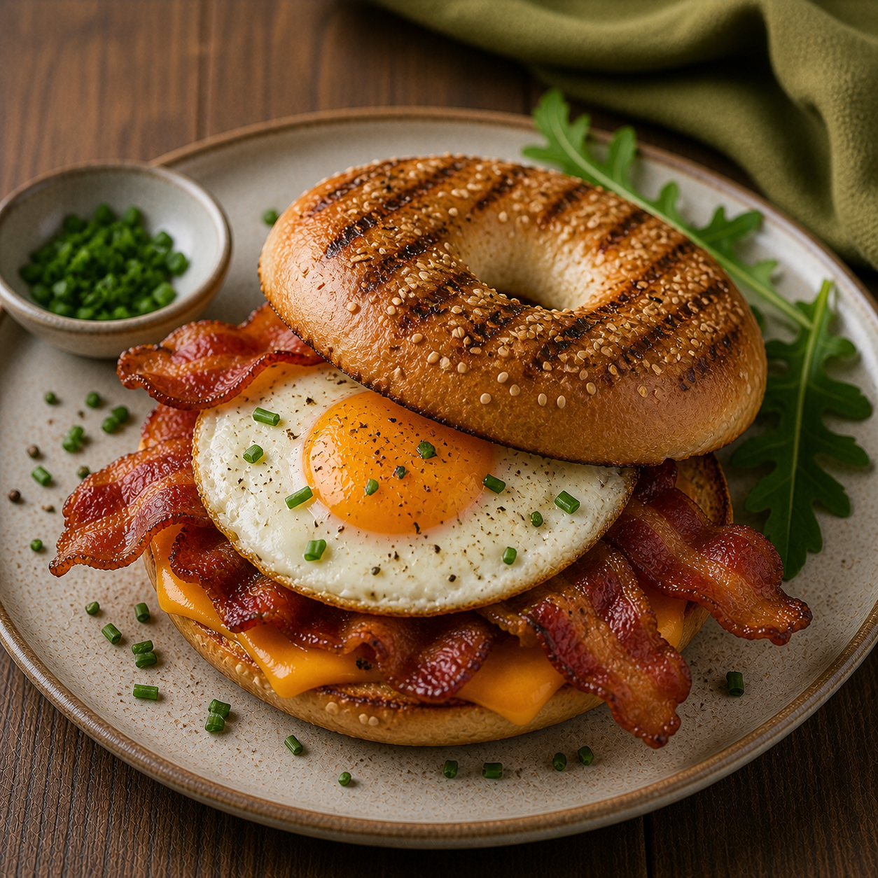 Bacon-Ei Bagel